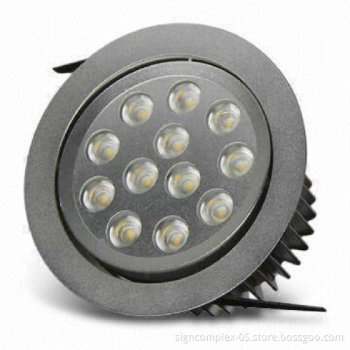 LED Downlight with 60/90 Degrees Beam Angle, 15 or 16W Power, 5-year Warranty